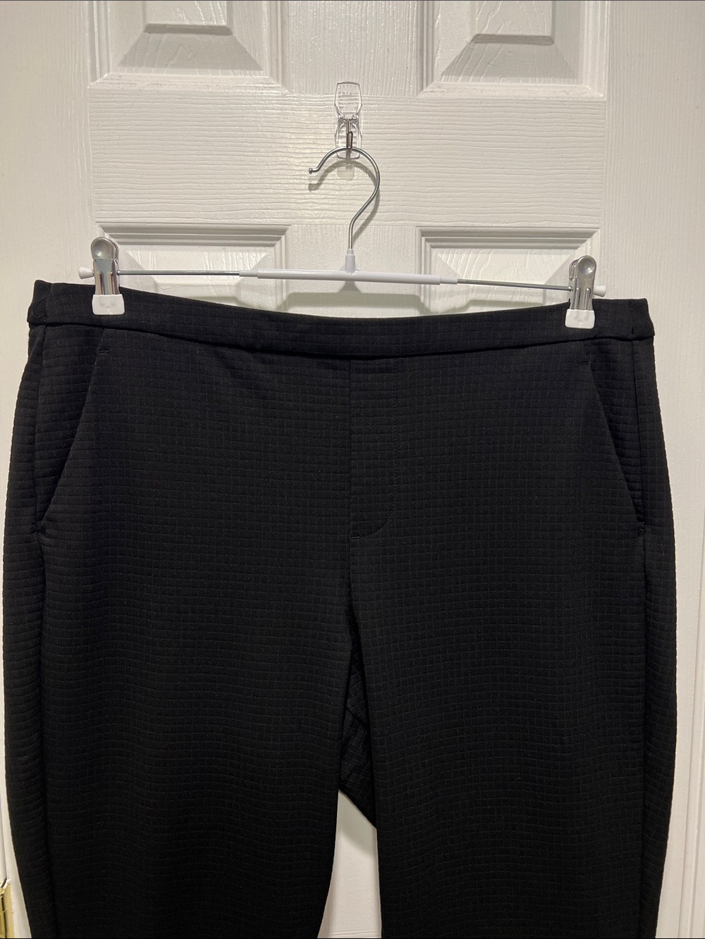 Liverpool Tyler Straight Leg Textured Knit Pull-On Trousers - Black Size 16/33 - Picture 4 of 11